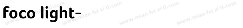 foco light字体转换